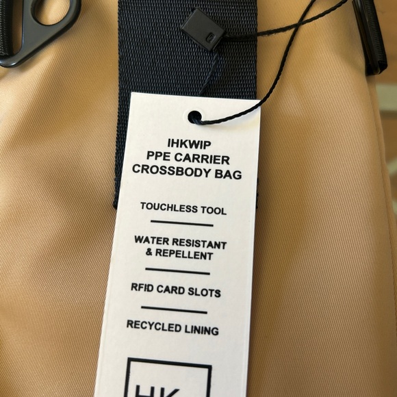 IHKWIP The Everyday Essentials Crossbody Bag Gray Water Resistant NIB